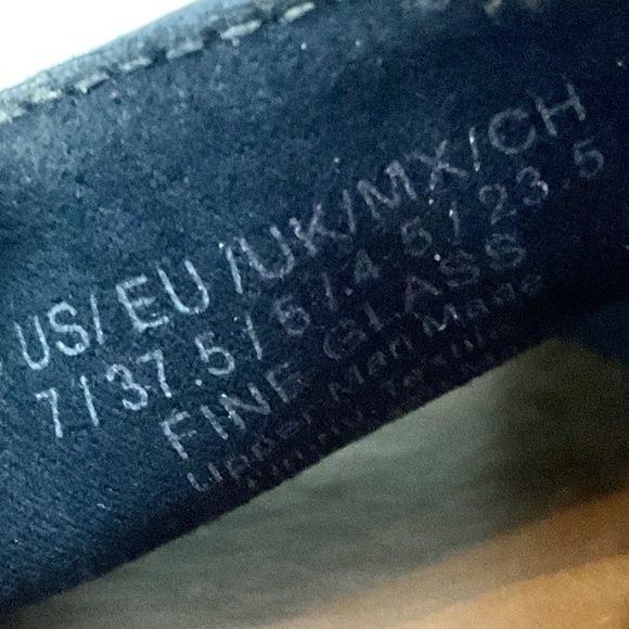 Navy Kenneth Cole REACTION Open Toe Comfort Slingback Platform Sandal sz 7 - Picture 13 of 13